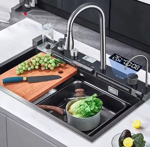 Lavello cucina cascata - , acciaio