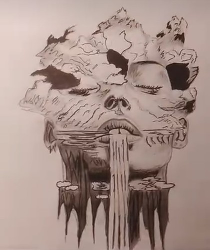 Disegno matita bianco nero - a,