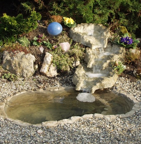 Stagno cascata fulda - stagno, granito