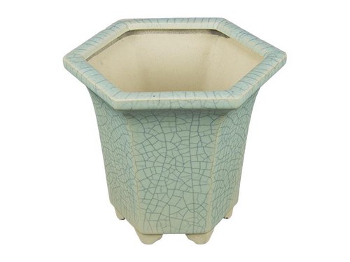 Vaso per bonsai esagonale