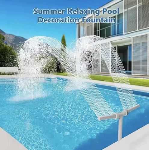 Fontana piscina doppio getto - fontana,