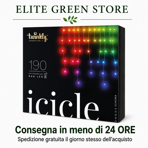 Twinkly icicle 190 - 190, led