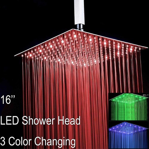 Led acciaio soffione - led,