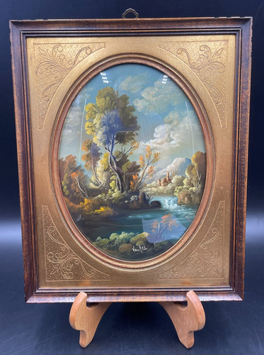 Quadro ovale sul rame