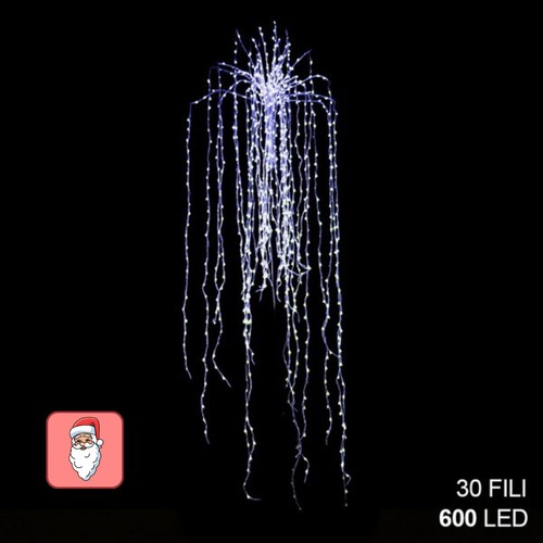 Cascata 600 led - led, bianco