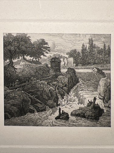 Cascata everdingen stampa - cascata,