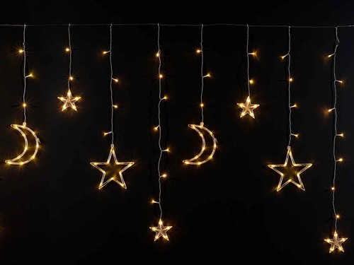 Cascata luci natale con - luci, di