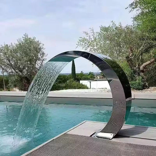 Fontana cascata per piscina - fontana, a
